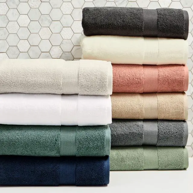 Alt view image 6 of 7 - Better Homes & Gardens Signature Soft Solid Cotton Hand Towel, Blue Admiral