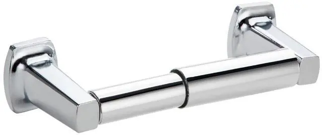 Main image of Mainstays Chrome Wall Mount Toilet Paper Holder with Hardware