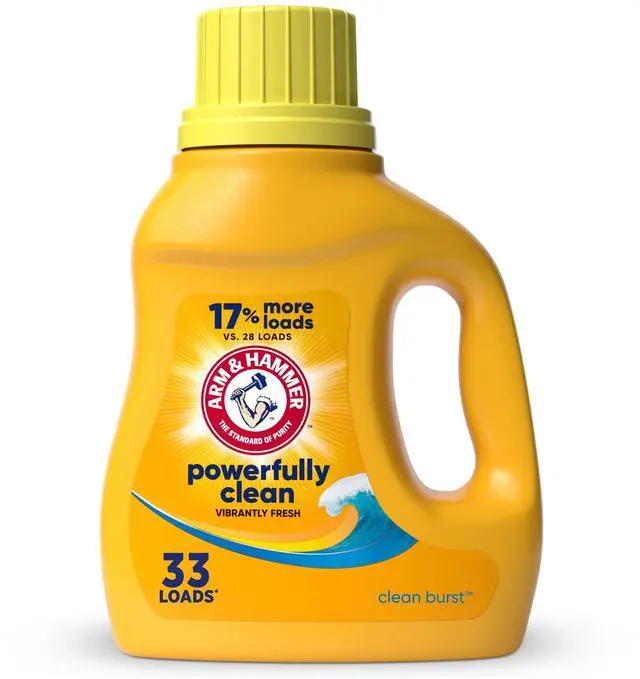 Main image of ARM & HAMMMER Liquid Laundry Detergent Soap, Clean Burst Fresh, 33 fl oz, 33 Loads