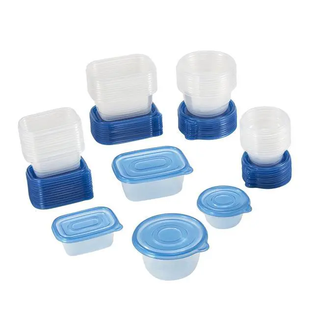 Alt view image 2 of 5 - Mainstays Semi Durable 92pc Plastic Food Storage Container set, Ideal Use for Refrigeration Storage and Organization, Meal Prep, and Batch Cooking