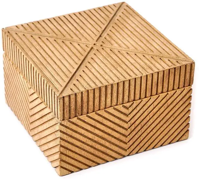 Alt view image 3 of 6 - Beautiful Medium Decorative Wooden Box by Drew Barrymore 3.75" X 5.75"