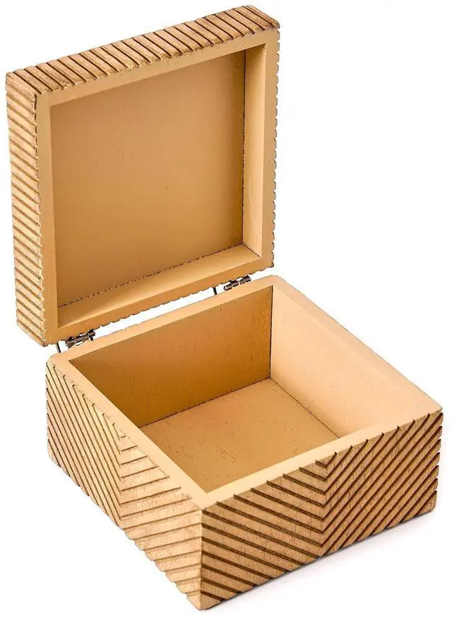 Alt view image 4 of 6 - Beautiful Medium Decorative Wooden Box by Drew Barrymore 3.75" X 5.75"