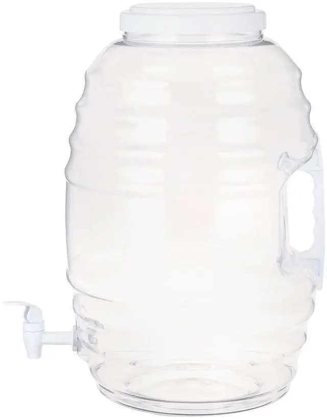 Alt view image 7 of 7 - American Maid 5 Gallon Vitrolero White Beverage Dispenser