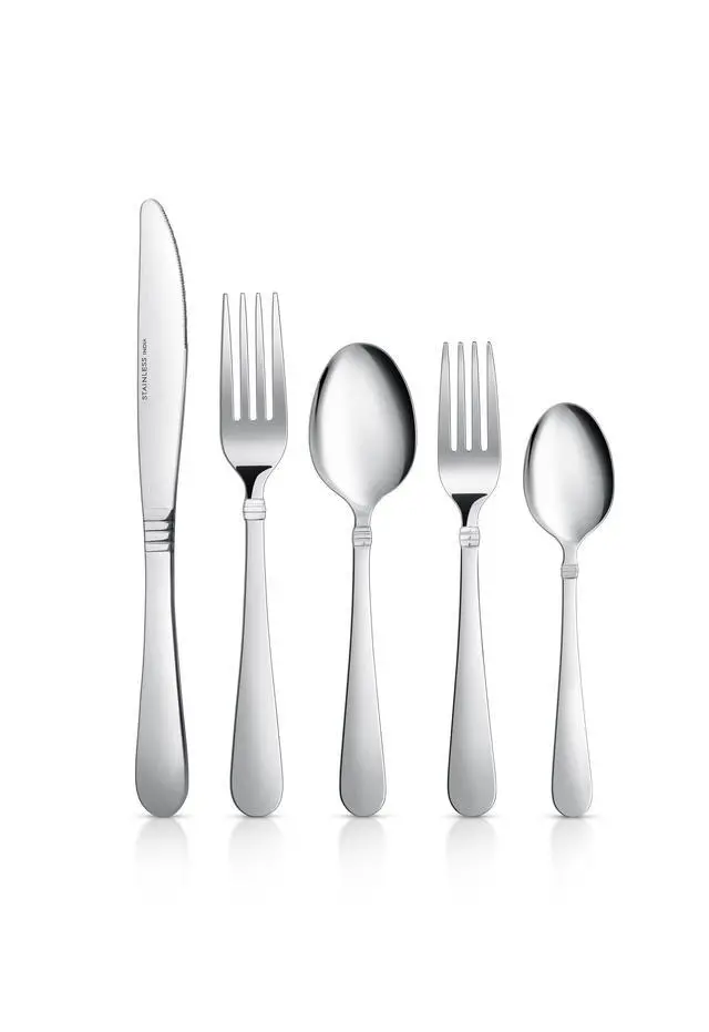 Alt view image 4 of 4 - Mainstays Camfield 20-Piece Stainless Steel Flatware Set, Service for 4