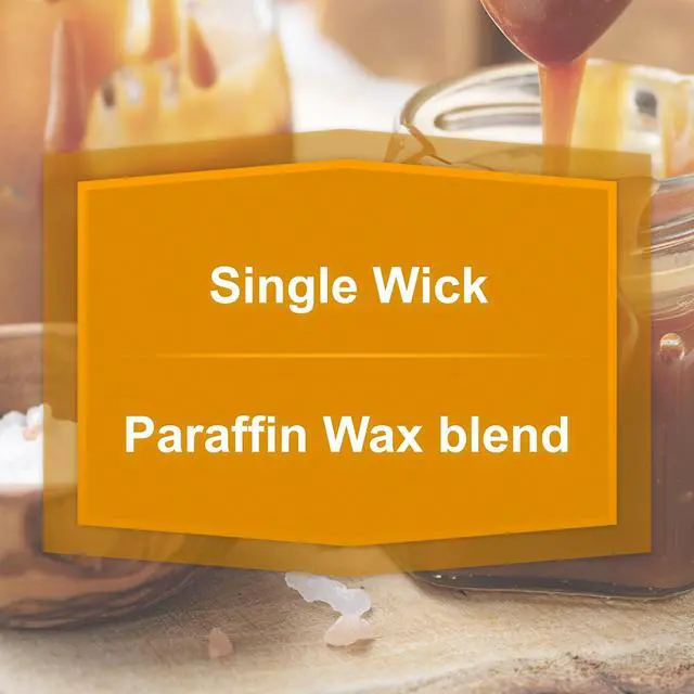 Alt view image 4 of 7 - Mainstays Single-Wick Scented Glass Jar Candle, Salted Caramel Butterscotch, 20 oz