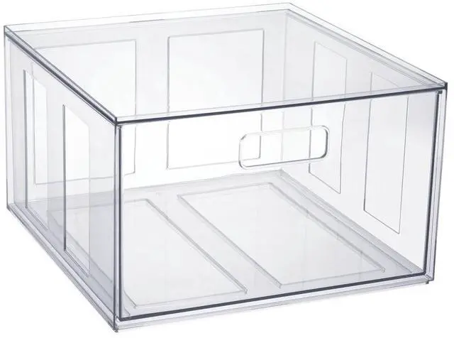 Main image of Mainstays Clear Glossy Plastic Pull-Out Closet Drawer Extra Large Size, Adult Size
