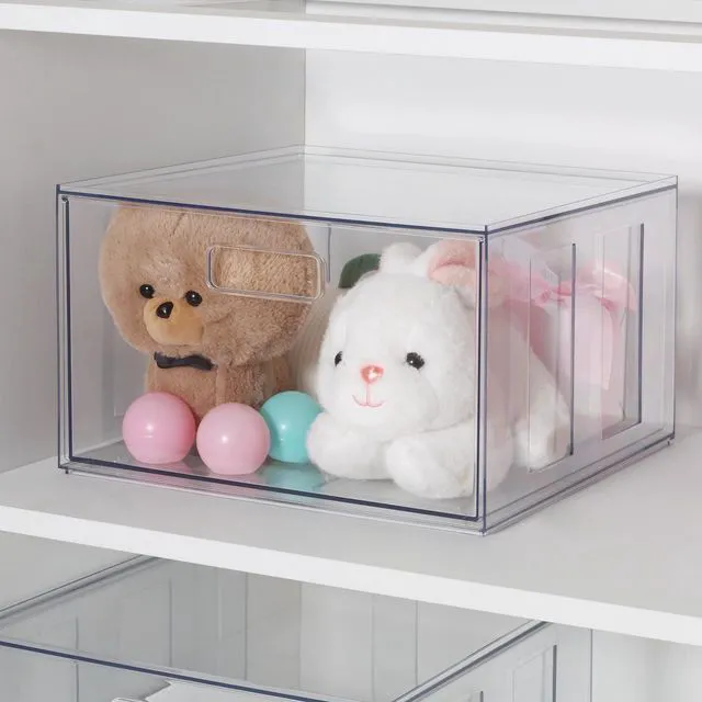 Alt view image 4 of 5 - Mainstays Clear Glossy Plastic Pull-Out Closet Drawer Extra Large Size, Adult Size