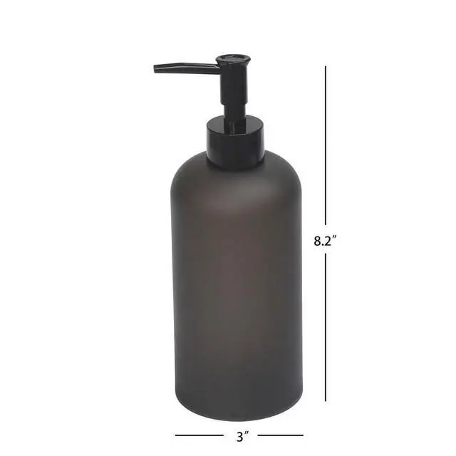 Alt view image 3 of 5 - Mainstays Frosted Black Soap Pump, Plastic