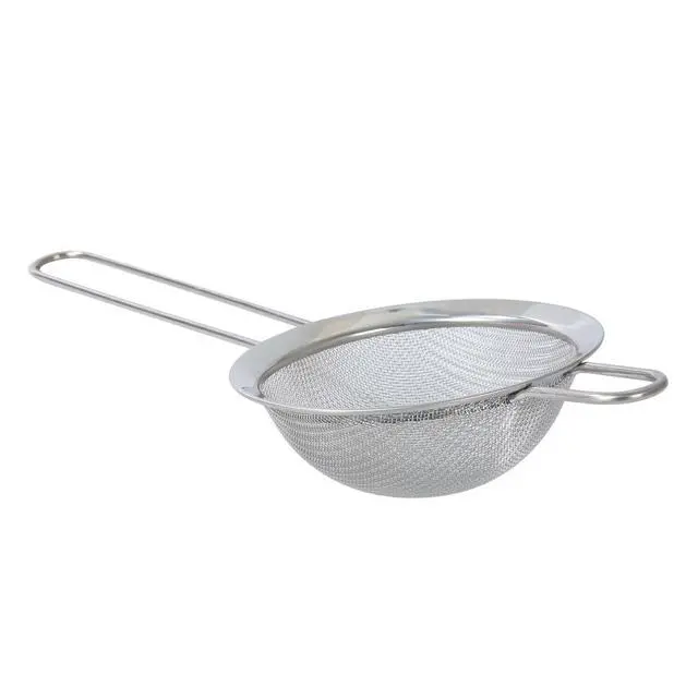Alt view image 7 of 7 - Mainstays 3 Pack Premium Stainless Steel Fine Mesh Strainers, 4", 6", and 8", Silver