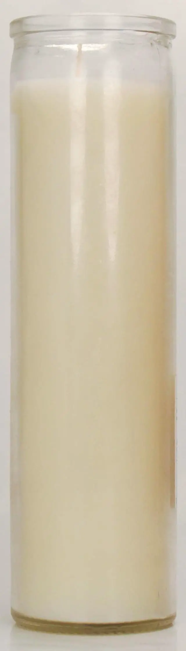 Alt view image 2 of 4 - (2 pack) Mainstays Prayer Candle, Clear Glass, White Wax, 8 in