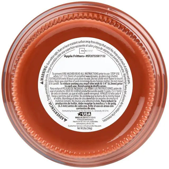 Alt view image 2 of 6 - Mainstays Apple Fritters Single-Wick Scented Glass Jar Candle, 20 oz