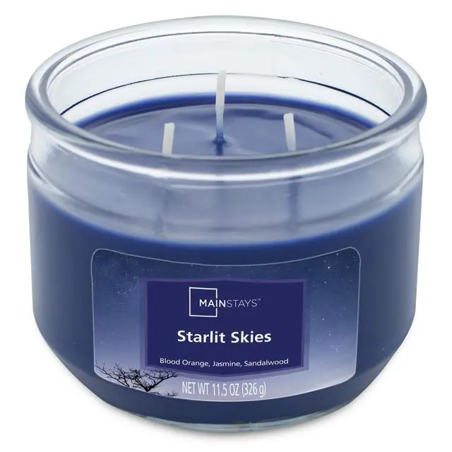 Alt view image 4 of 5 - (3 pack) Mainstays Starlit Skies 3-Wick Scented Jar Candle, 11.5 oz
