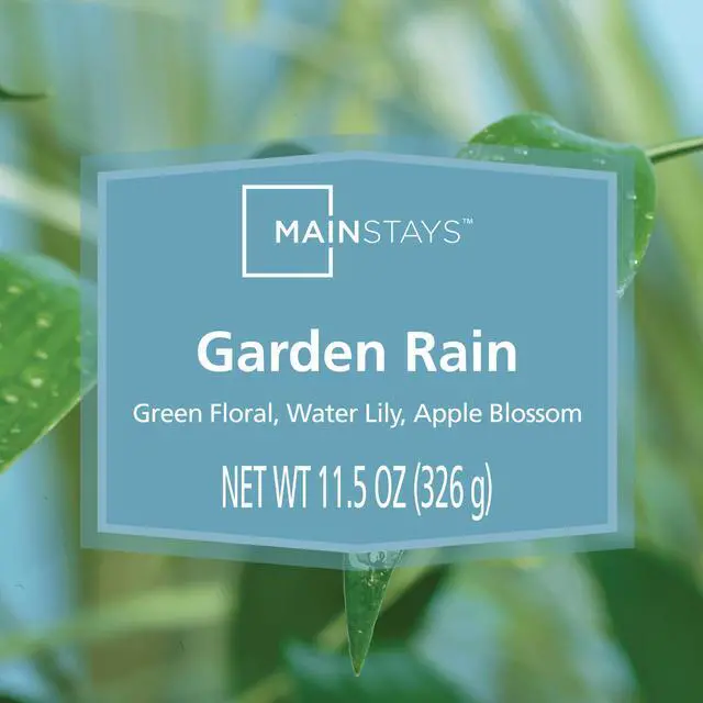 Alt view image 6 of 6 - (2 pack) Mainstays Garden Rain 3-Wick Scented Glass Jar Candle, 11.5 oz