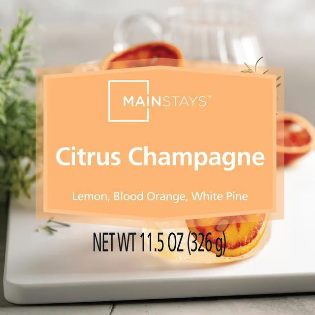 Alt view image 7 of 7 - (4 pack) Mainstays 3-Wick Scented Glass Jar Candle, Citrus Champagne, 11.5 oz