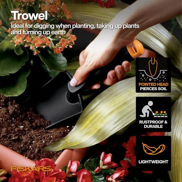 Alt view image 2 of 4 - Fiskars FiberComp Hand Trowel, Gardening Hand Tool for Yard & Lawn Care