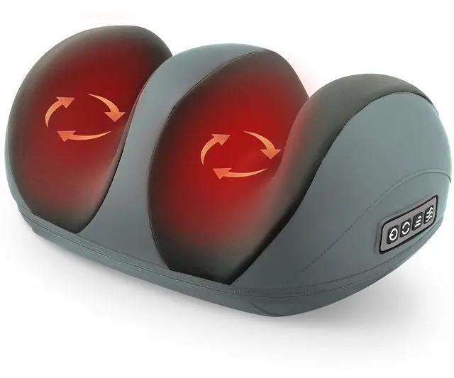 Main image of Shiatsu Foot Massager, Foot and Calf Massager with Heat, Grey