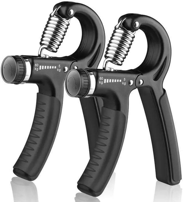 Main image of AIXPI Grip Strength Trainer, Hand Grip Exerciser Strengthener with Adjustable Resistance 11-132 Lbs (5-60kg), Forearm Strengthener, Hand Exerciser for Muscle Building and Injury Recover 2 Pack