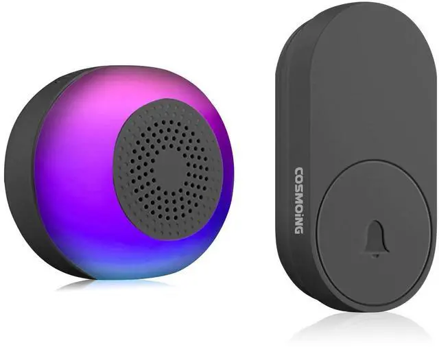 Main image of Wireless Doorbell 59 Chimes 6 LED Flash