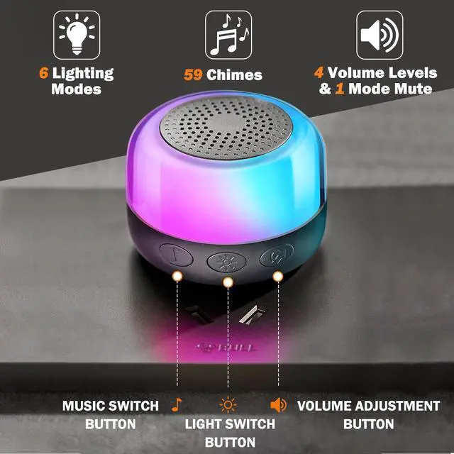 Alt view image 2 of 5 - Wireless Doorbell 59 Chimes 6 LED Flash
