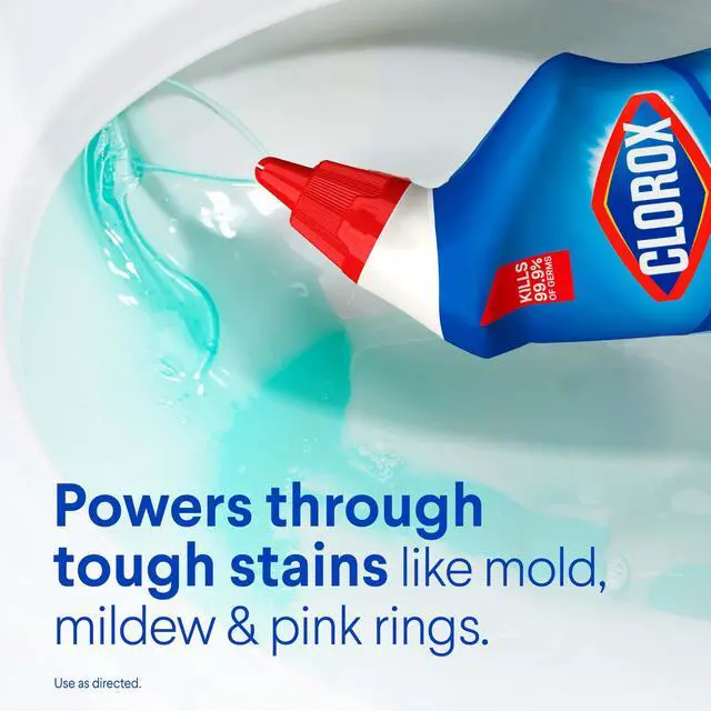Alt view image 5 of 6 - Clorox Toilet Bowl Cleaner Clinging Bleach Gel, Kills 99.9% of Bacteria and Viruses, Ocean Mist, 24 Fl Oz, Pack of 2