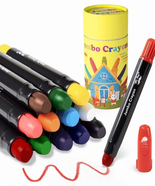 Main image of Mr. Pen- Jumbo Twistable Crayons, 12 Pack, Multicolor