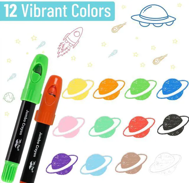 Alt view image 2 of 6 - Mr. Pen- Jumbo Twistable Crayons, 12 Pack, Multicolor