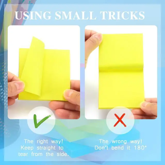 Alt view image 5 of 7 - Early Buy Sticky Notes 3 in x 3 in, 8 Bright Color 8 Pads, 55 Sheets/Pad
