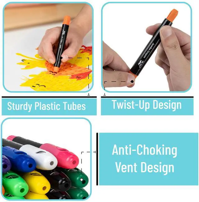 Alt view image 5 of 6 - Mr. Pen- Jumbo Twistable Crayons, 12 Pack, Multicolor