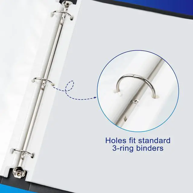Alt view image 3 of 6 - 65 Pack Clear Sheet Protectors, 8.5 x 11 inch Page Protectors