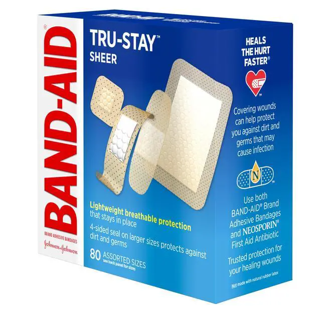 Alt view image 4 of 6 - BAND-AID Brand Tru-Stay Sheer Adhesive Bandages, Assorted Sizes, 80 Count