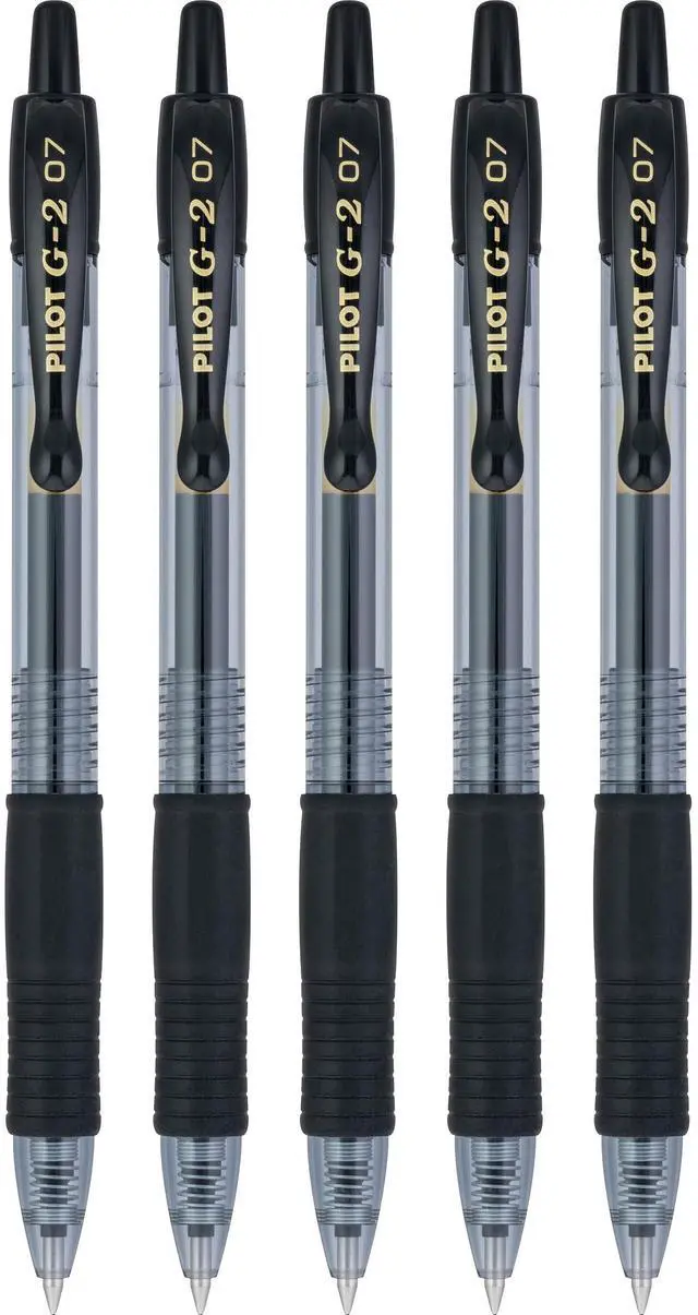 Alt view image 6 of 6 - PILOT G2 Pens, 0.7mm, Black Ink, 5-Pack