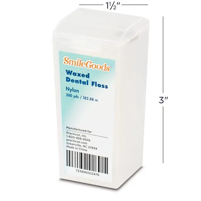 Alt view image 3 of 3 - SmileGoods Waxed Dental Floss, 200 Yard, Unflavored
