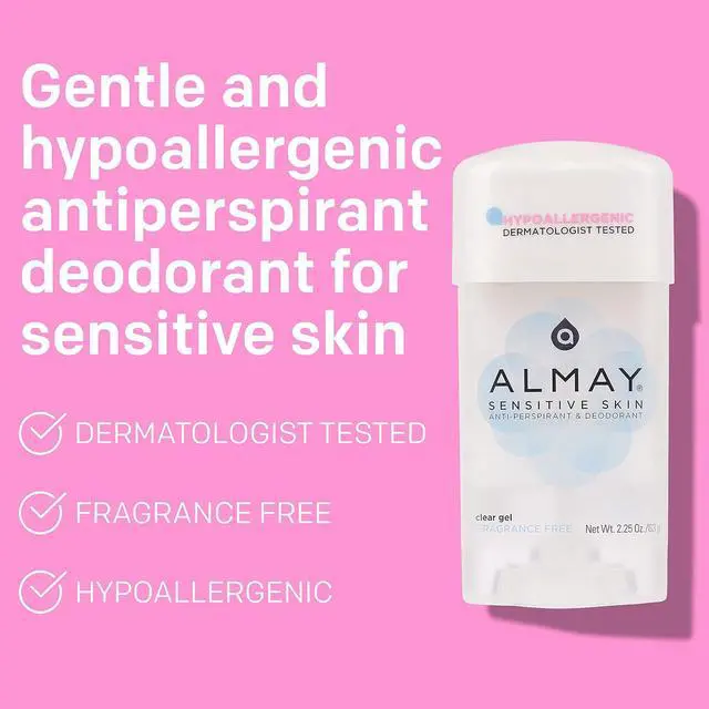 Alt view image 3 of 5 - Almay Clear Gel Deodorant and Antiperspirant Fragrance Free 2.25 Oz