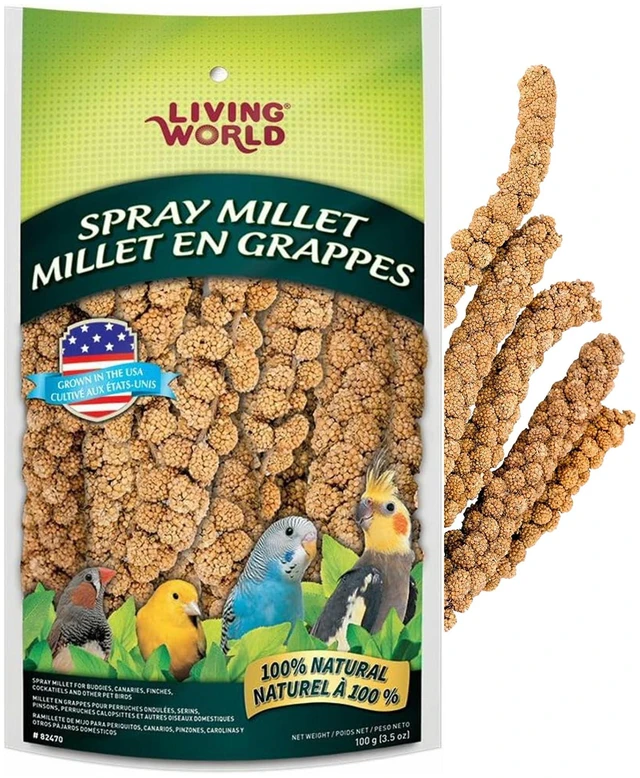 Main image of Living World Millet Spray for Birds, 3.5 Oz