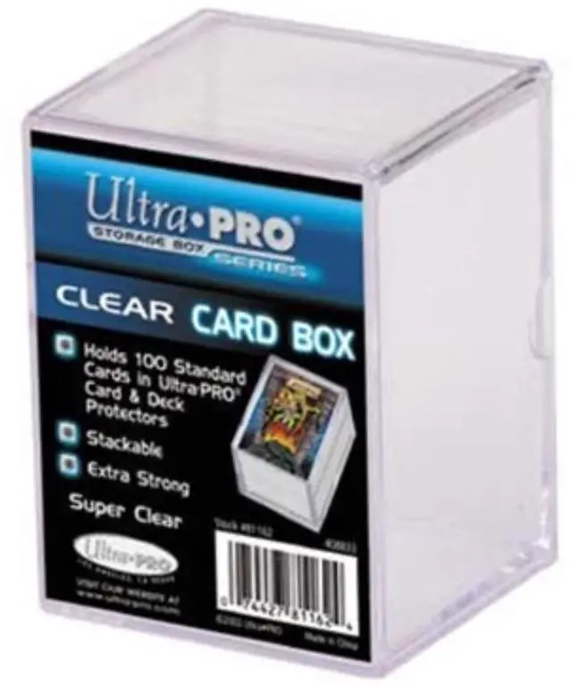 Main image of Ultra PRO 81147 2-Piece 150 Count Clear Card Storage Box