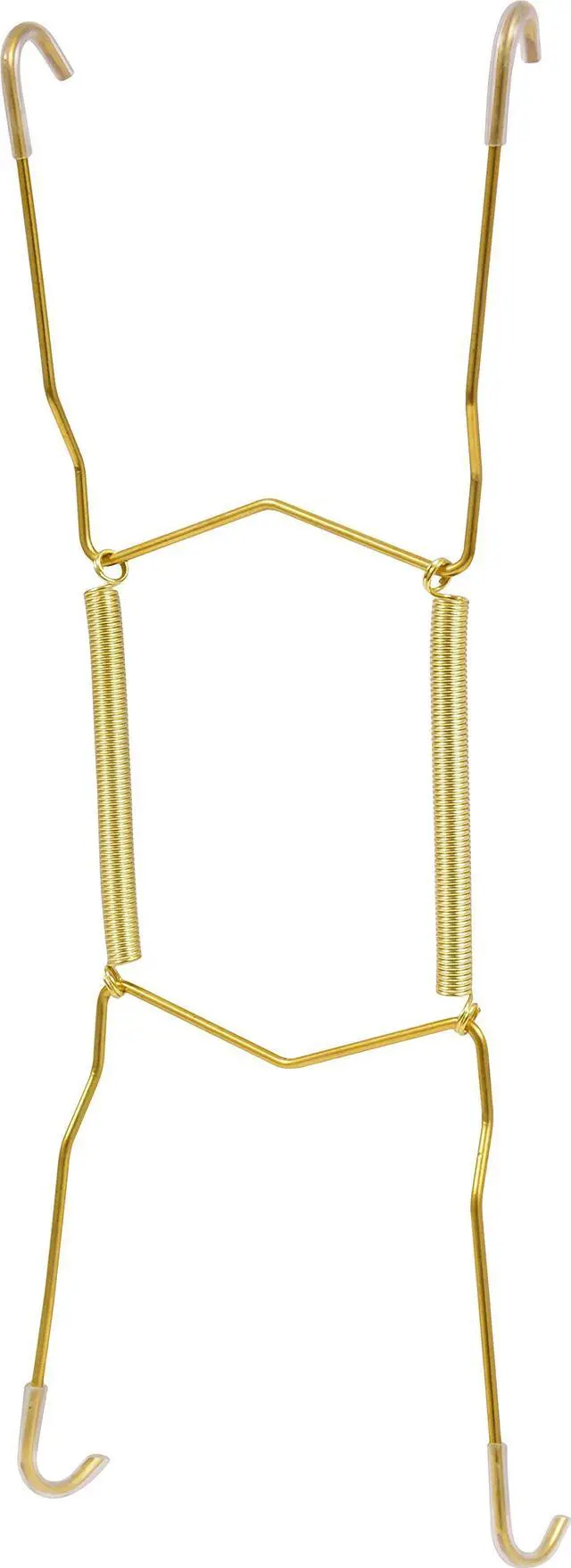 Main image of Hillman Soft Tip Metal Plate Hanger, 8in-11in, 1 Count, Brass
