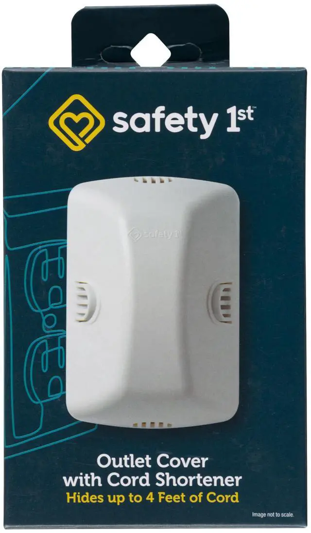 Main image of Safety 1st Outlet Cover with Cord Shortener for Baby Proofing