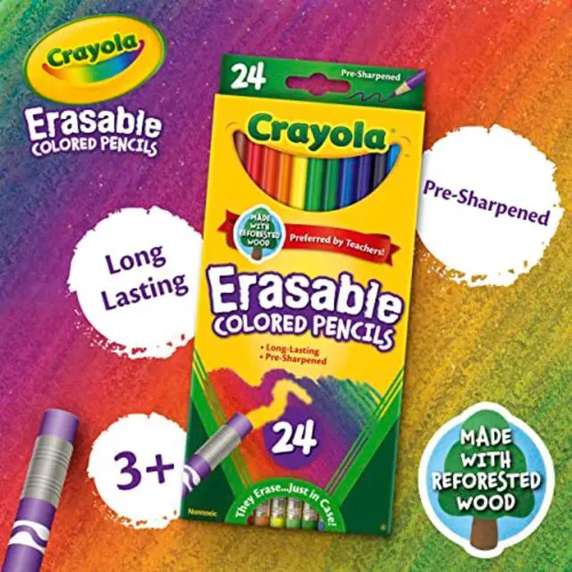 Alt view image 5 of 6 - Crayola Erasable Colored Pencils, 24ct