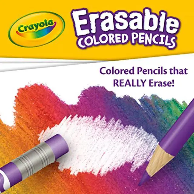 Alt view image 3 of 6 - Crayola Erasable Colored Pencils, 24ct