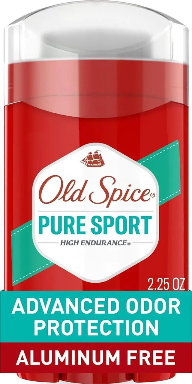 Main image of Old Spice High Endurance Aluminum Free Deodorant for Men, Pure Sport, 24/7 Sweat & Odor Protection, 2.25 oz