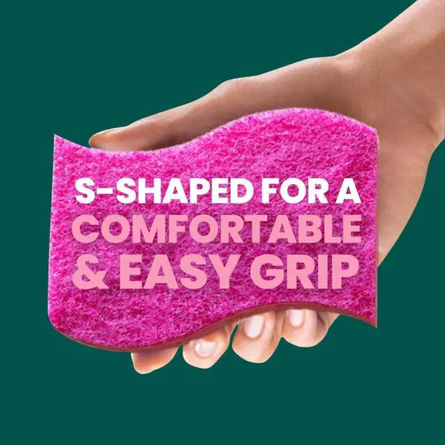 Alt view image 5 of 6 - Scotch-Brite Delicate Clean Non-Scratch Scrub Sponge, 3 Pack