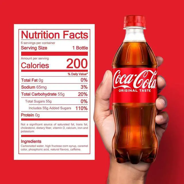 Alt view image 2 of 6 - Coca-Cola 16.9 fl oz Soda Soft Drink Bottles, 6 Pack