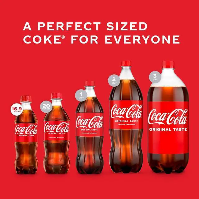 Alt view image 6 of 6 - Coca-Cola 16.9 fl oz Soda Soft Drink Bottles, 6 Pack