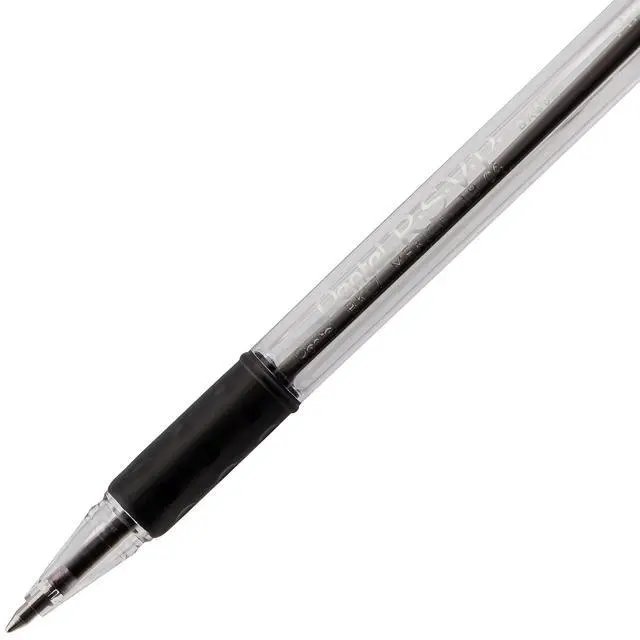 Alt view image 4 of 6 - Pentel RSVP Ballpoint Pen 0.7mm Fine Line Black Ink Pack of 5 (BK90PF5A)
