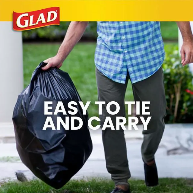 Alt view image 5 of 5 - Glad Quick-Tie Strong Trash Bags, 30 Gallon, 21 Count (Package May Vary)