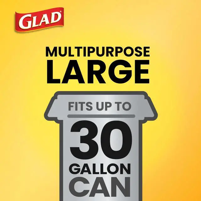 Alt view image 3 of 5 - Glad Quick-Tie Strong Trash Bags, 30 Gallon, 21 Count (Package May Vary)