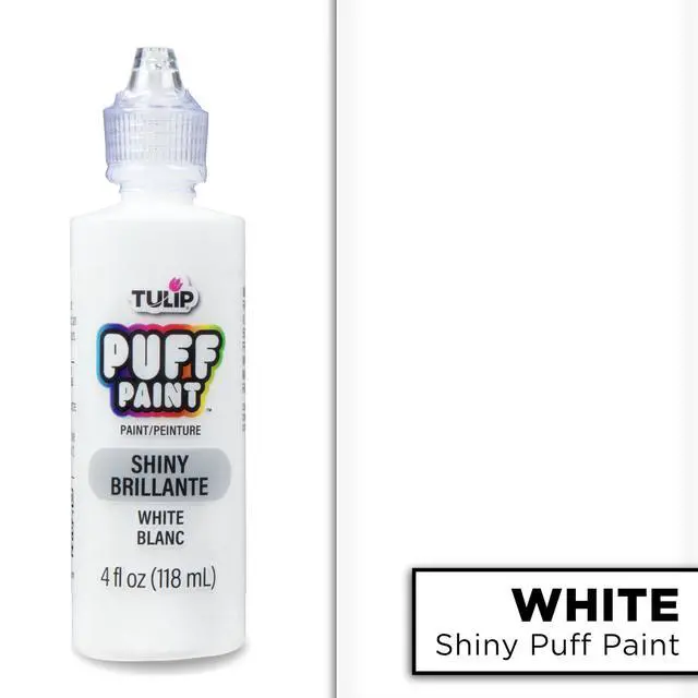 Alt view image 5 of 6 - Tulip Puff Fabric Paint 4 fl oz Shiny White Permanent Craft Paint for Clothes DIY Projects Non-toxic