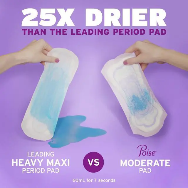 Alt view image 6 of 6 - Poise 4 Drop Incontinence Pads for Women, 20ct