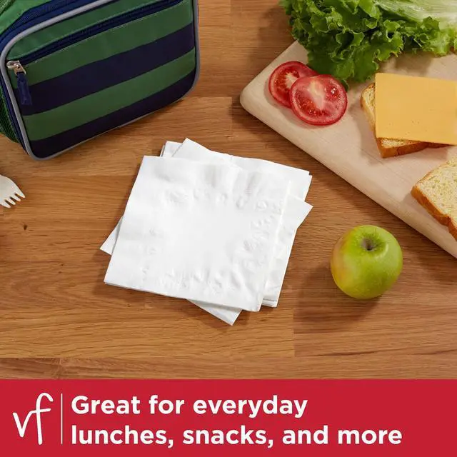 Alt view image 3 of 6 - Vanity Fair Everyday Paper Napkins, 100 Count, Disposable