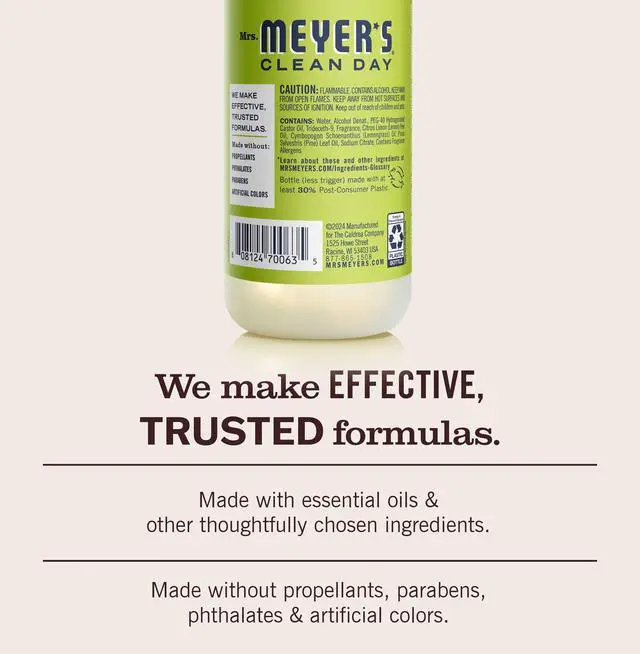 Alt view image 3 of 6 - Mrs. Meyer's Clean Day Room Spray, Lemon Verbena, 8Fl Oz